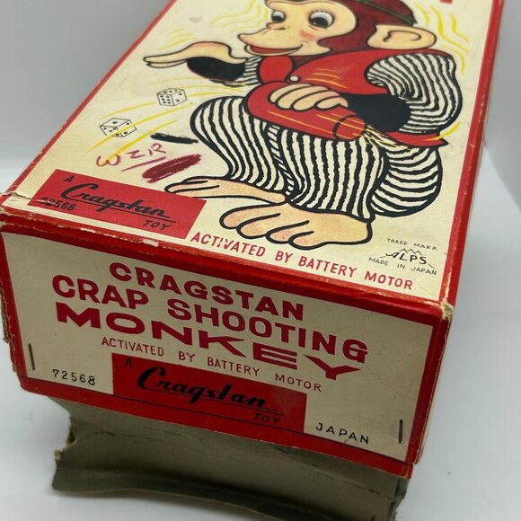 1950's Cragstan Crap Shooting Monkey Toy Japan - Picture 12 of 14